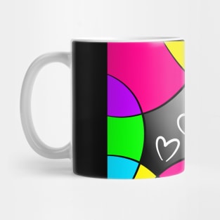 Rainbow heart pattern Mug